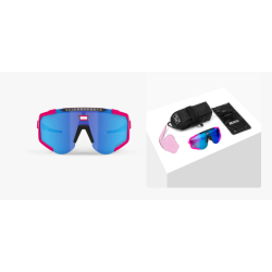Scicon Sports Aeroscope Glasses Pink Fluo Multimirror Blue