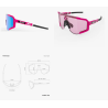 Scicon Sports Aeroscope Glasses Pink Fluo Multimirror Blue