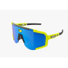 Scicon Sports Aeroscope Glasses Yellow Fluo Multimirror Blue