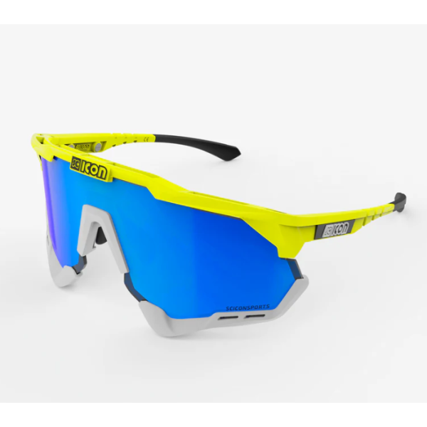 Scicon Sports Aeroshade XL Yellow Fluo Multimirror Blue Eyewear