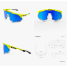 Scicon Sports Aeroshade XL Yellow Fluo Multimirror Blue Eyewear