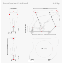 Scicon Sports Borsa Porta Bici Da Corsa Aerocomfort 3.0