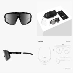 Scicon Sports Occhiali Aeroscope Black Gloss Multimirror Silver