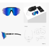 Scicon Sports Occhiali Aeroscope Crystal Gloss Multimirror Blue
