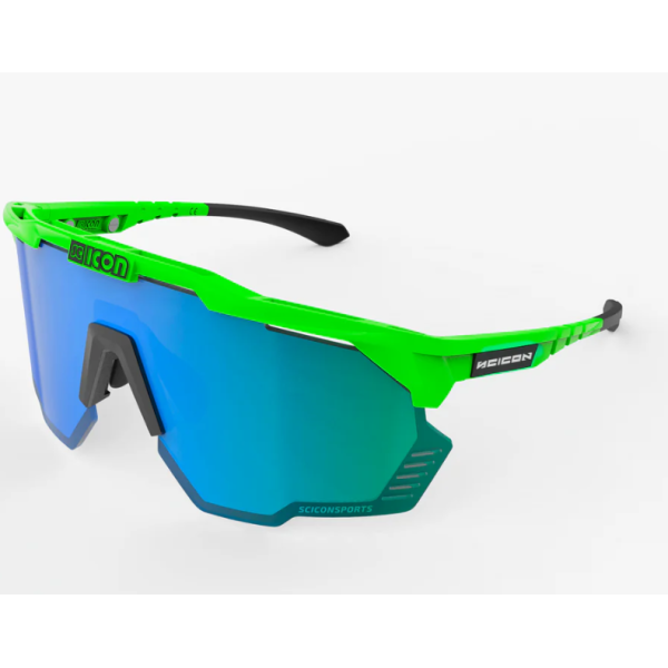 Scicon Sports Aeroshade Kunken Goggles Black Gloss Multimirror Silver