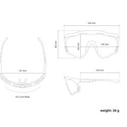 Scicon Sports Aeroshade Kunken Goggles Black Gloss Monogram Silver