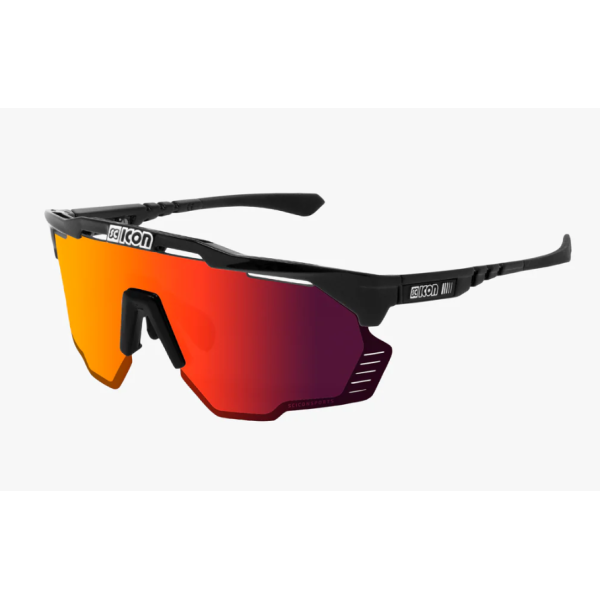 Scicon Sports Aeroshade Kunken Black Multimirror Glasses Red