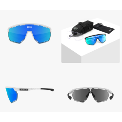 Scicon Sports Aerowing Eyewear White Gloss Multimirror Blue