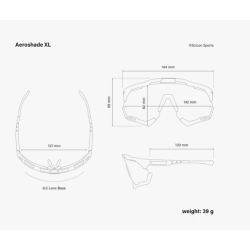 Scicon Sports Aeroshade XL Goggles White Fender Multimirror Blue