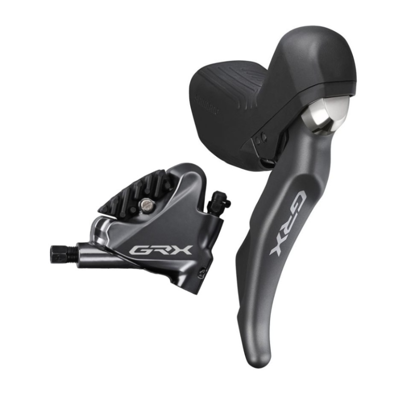 Shimano Freno a Disco Idraulico - GRX ST-RX810 + BR-RX810 - Flat Mount - 11 Velocità - Set Posteriore