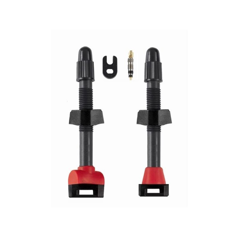 Skuad Tubeless Valves Carbon 55mm Kit 2pcs