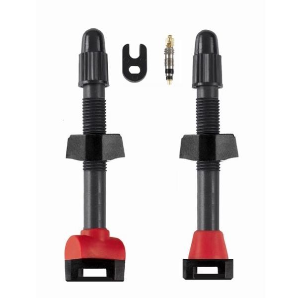 Skuad Tubeless Valves Carbon 65mm Kit 2pcs