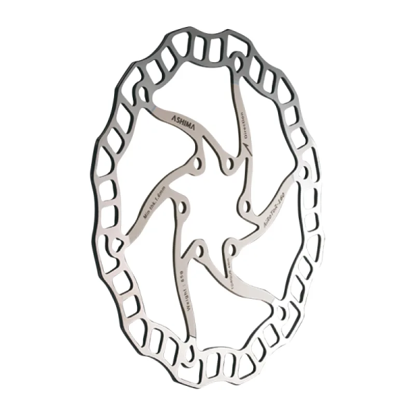 ASHIMA Brake Disc ARO-08 Ultralight 180mm x 112gr Silver 6-hole connection