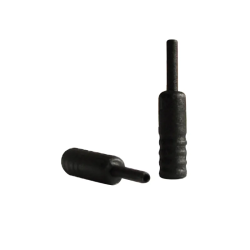 ASHIMA Sleeve Head: 4mm Black Nylon - Jar 100 pieces