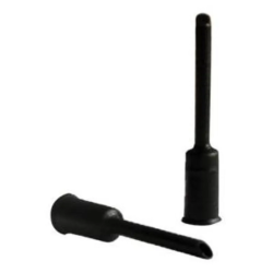 ASHIMA Sleeve Head: 5mm Black Nylon - Jar 100 pieces