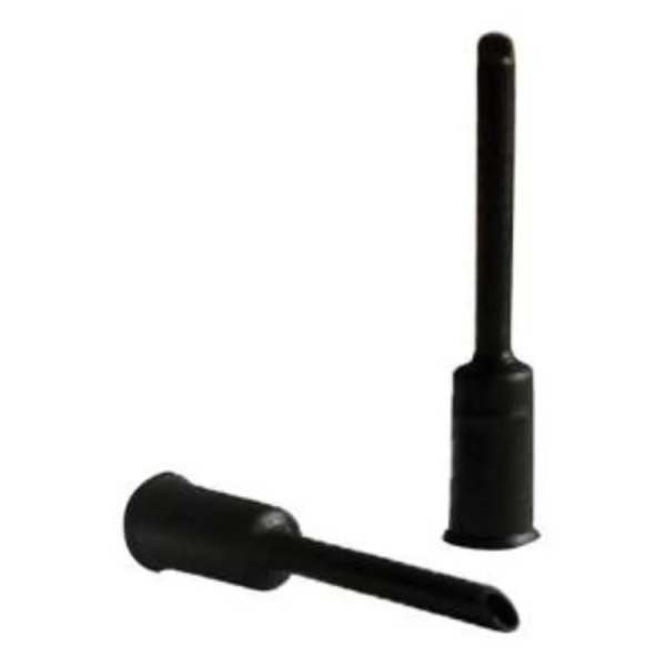 ASHIMA Sleeve Head: 5mm Black Nylon - Jar 100 pieces