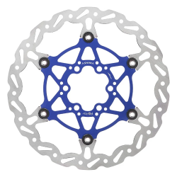 ASHIMA Floating Brake Disc Flotor Evolution 180mm x 135gr Blue - 6 holes