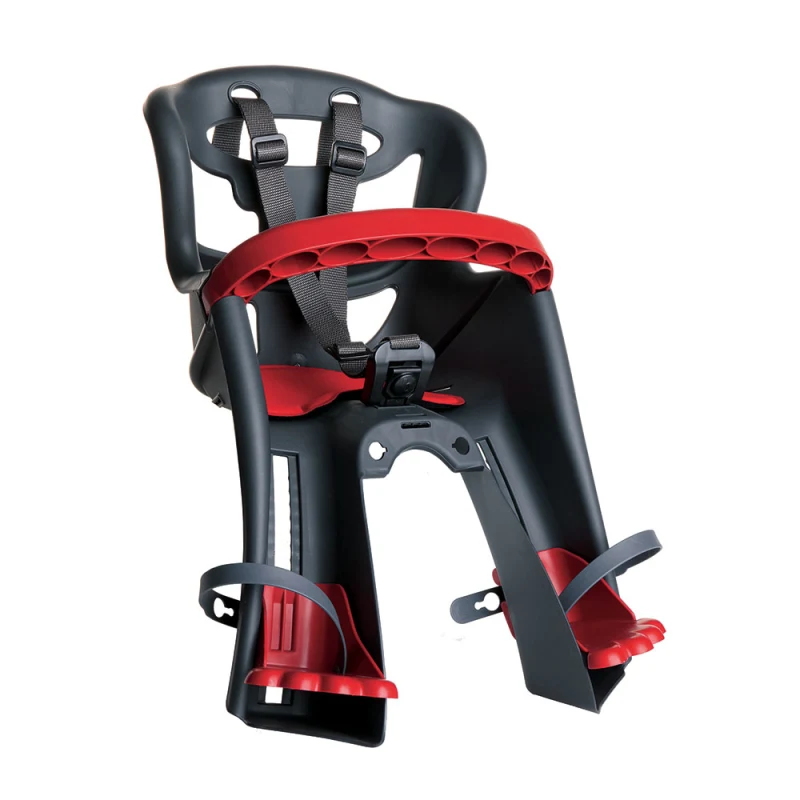 Bellelli Seggiolino Anteriore TATOO Attacco Handlefix con Maniglia Grigio Scuro