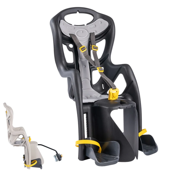 Bellelli Seggiolino Posteriore PEPE Industrial Attacco Portapacchi Nero