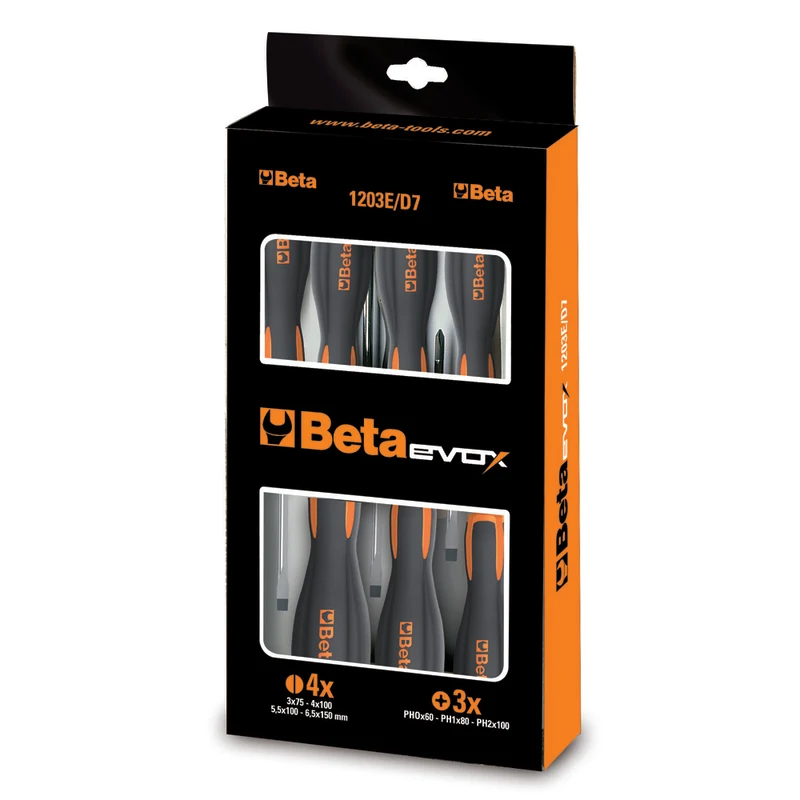 Beta Cacciaviti (KIT) EVOX 5PZ (0,6x3,5/1x5,5/1,2x6,5mm) - Blister