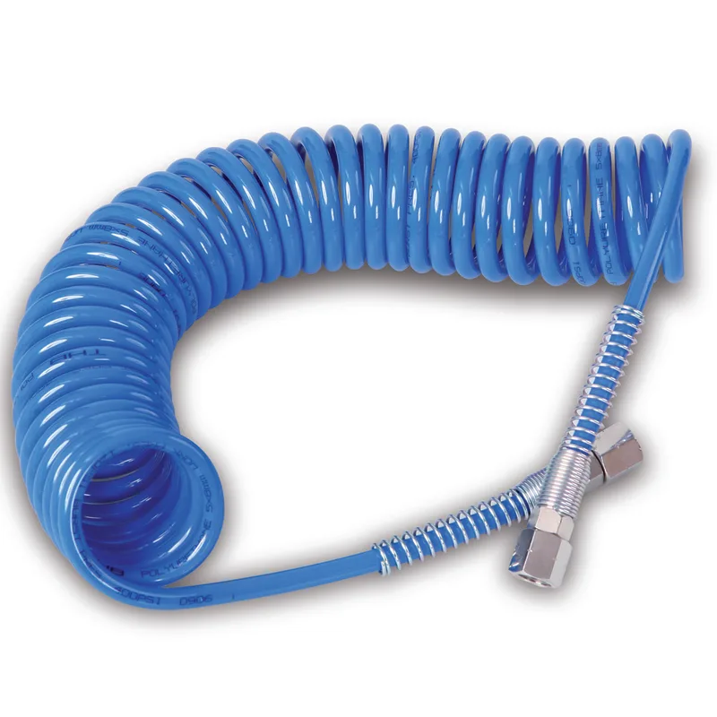 Beta BSP Gas Spiral Hose 4mt for 1/4" Compressor