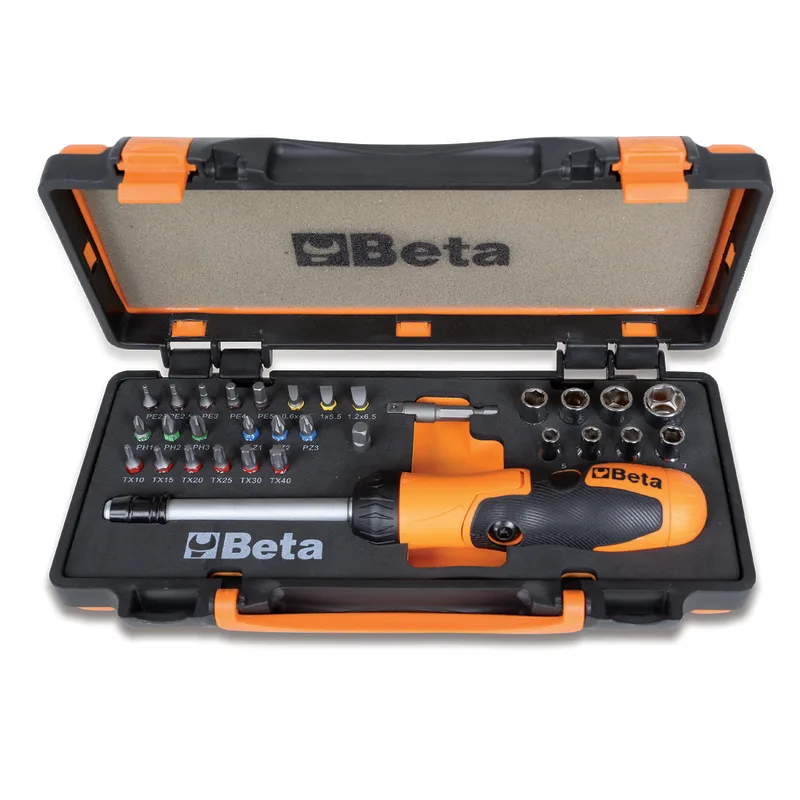Beta KIT Wrench+Ratchet+Accessories 38 Pieces