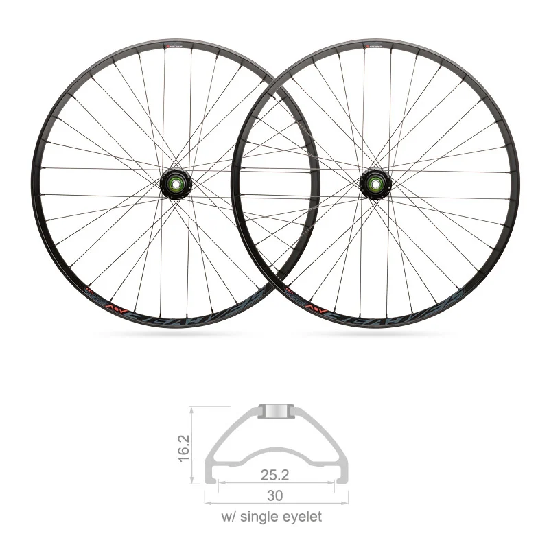 Blackjack 29" x 25mm MTB READY Tubeless Wheels Shimano 10S (Pair)