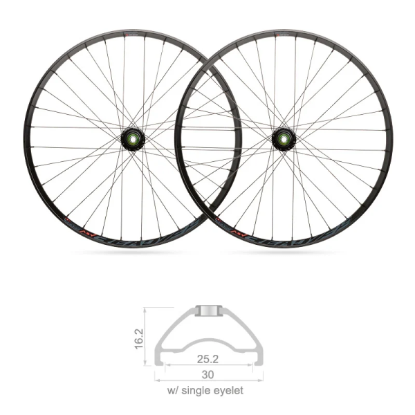 Blackjack 29" x 25mm MTB READY Tubeless Wheels Shimano 10S (Pair)