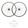 Blackjack 29" x 25mm MTB READY Tubeless Wheels Shimano 10S (Pair)