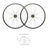 Blackjack 27.5" x 27mm MTB READY Tubeless Wheels Shimano 10/11S (Pair)