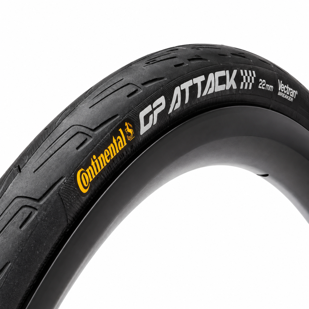 Continental Copertone Grand Prix Attack II 700x22C Vectran Breaker Nero
