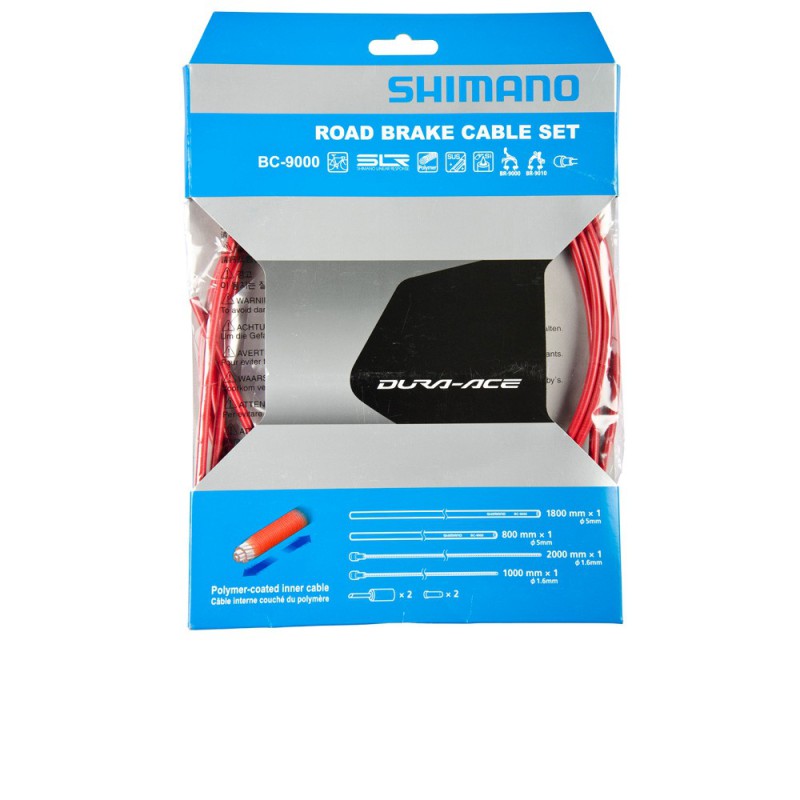 Shimano Kit Cavi e Guaine Freno DuraAce 9000 Rosso