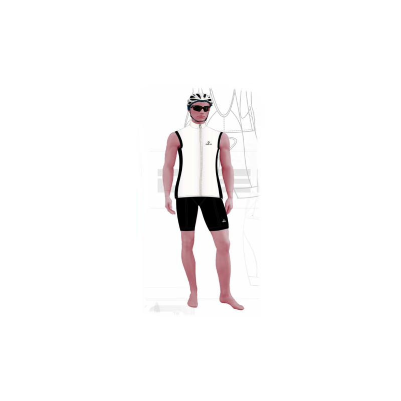 Deko Gilet Ciclista Racing Bianco