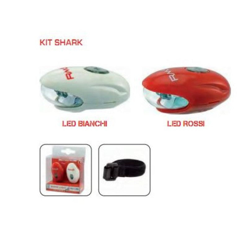 RMS Led Kit Fanali Shark Red/White