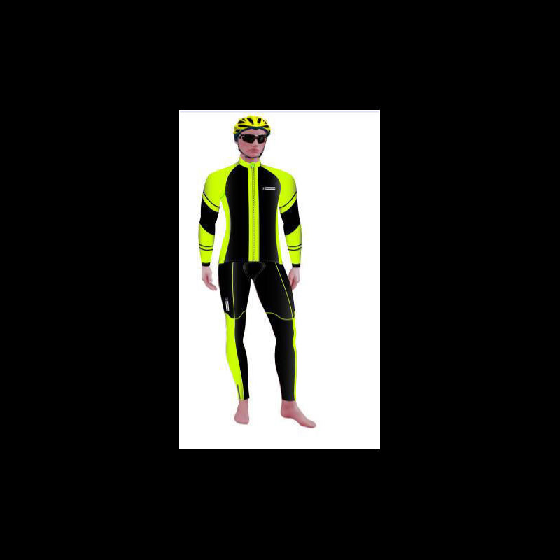 Deko Maglia Invernale Fit Nero/Verde Fluo