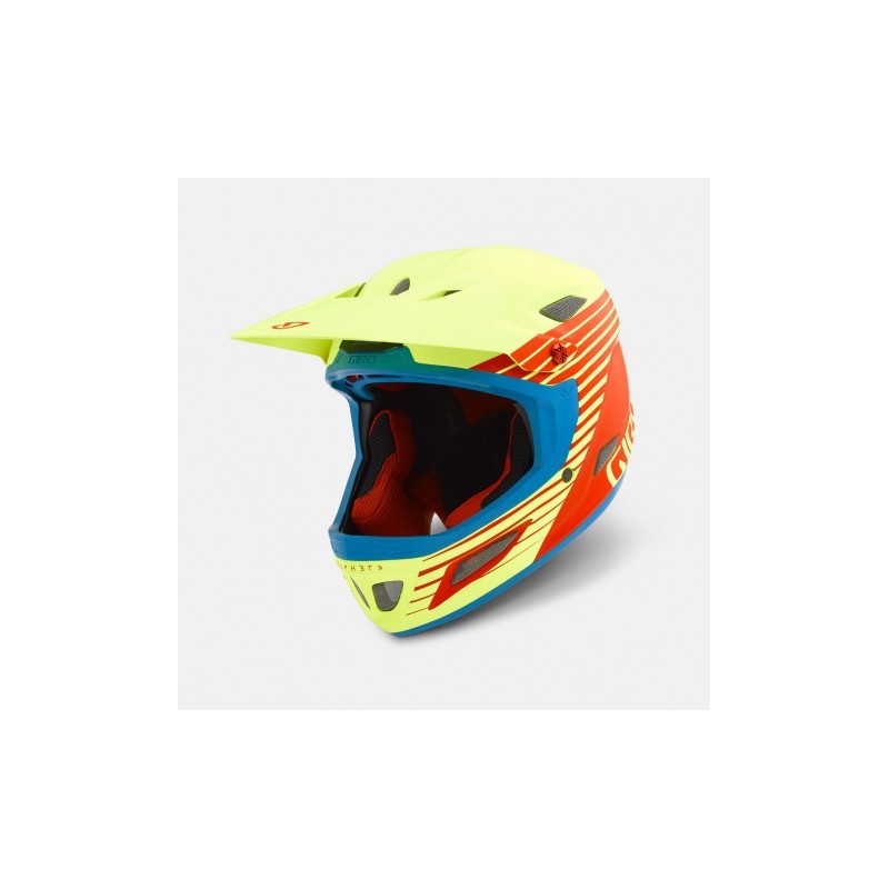 Giro Casco Cipher Mat Glowing Red/Yellow Fluo