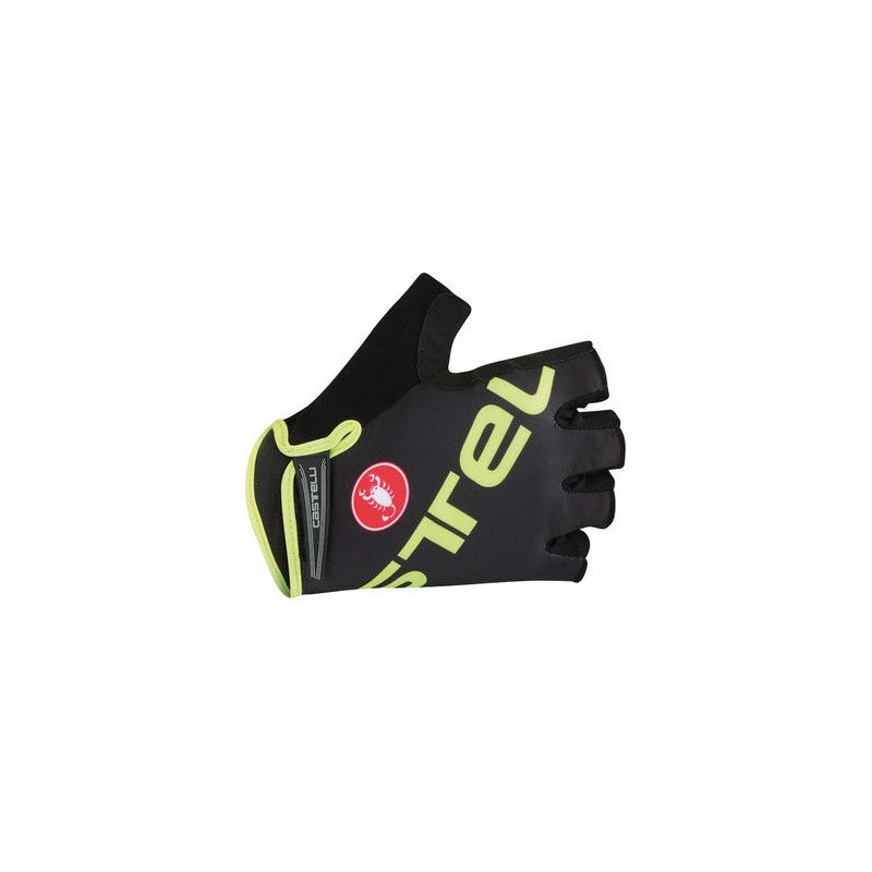 Castelli Guanto Estivo Tempo V Glove Black/Yellow Fluo