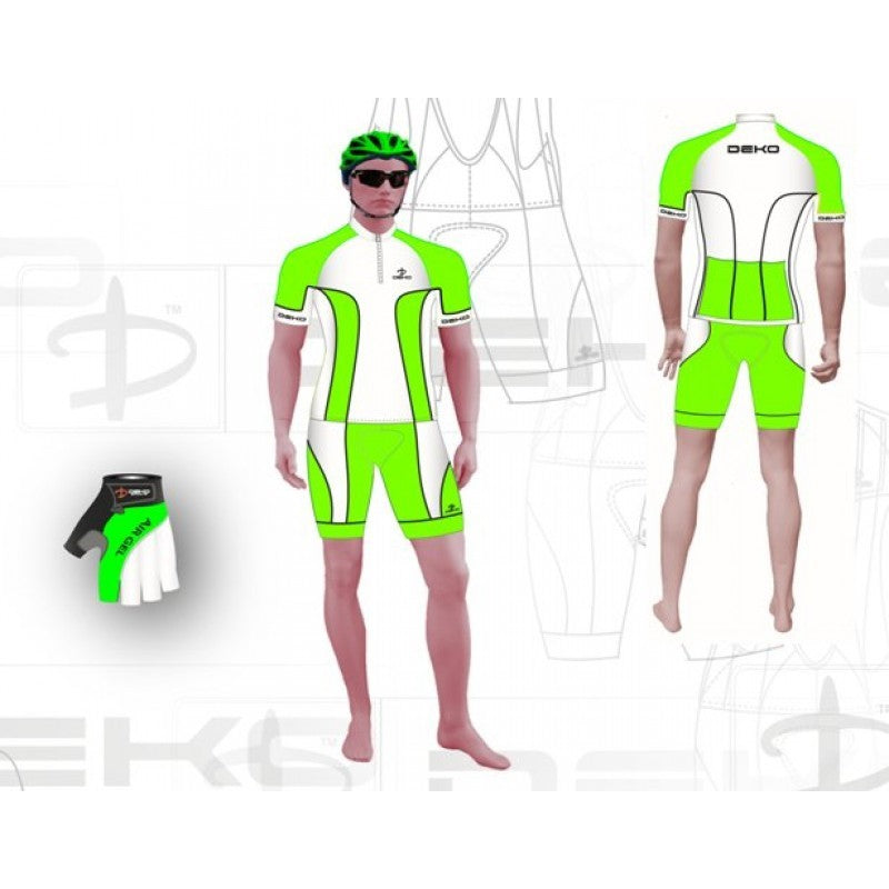 Deko Set Estivo Track Verde Fluo/Bianco