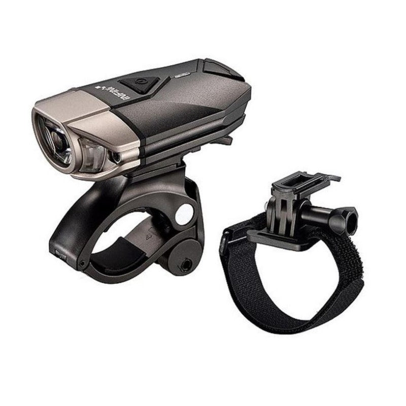 Infini Fanale Anteriore Super Lava 300 Lumen Usb Titanium Gold