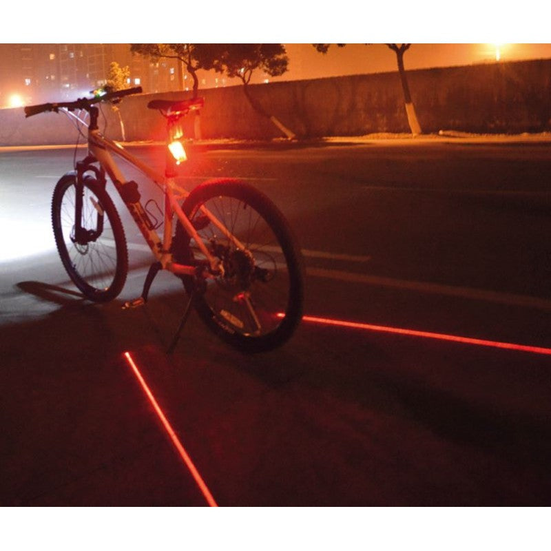 Barbieri Luce Posteriore a 2 Laser + 5 led Rossi