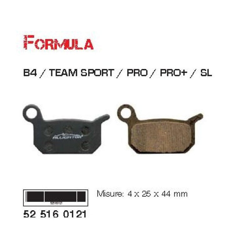 Alligator Pastiglie Freno Formula B4/Team Sport/Pro