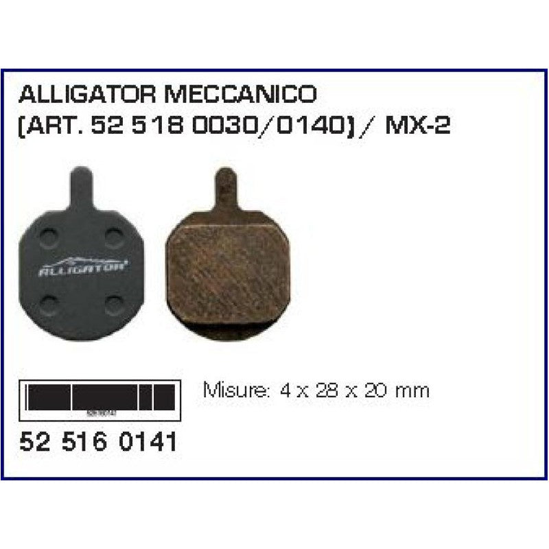 Alligator Pastiglie Freno Hayes Meccanico