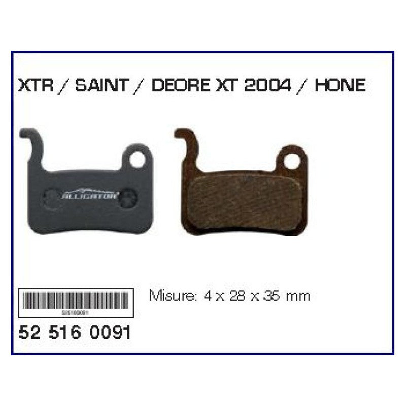 Alligator Pastiglie Freno Shimano Xtr/Saint/Deore Xt