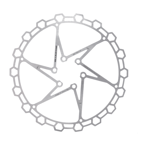 Alligator Disco Diamond 6 fori - 160mm Argento
