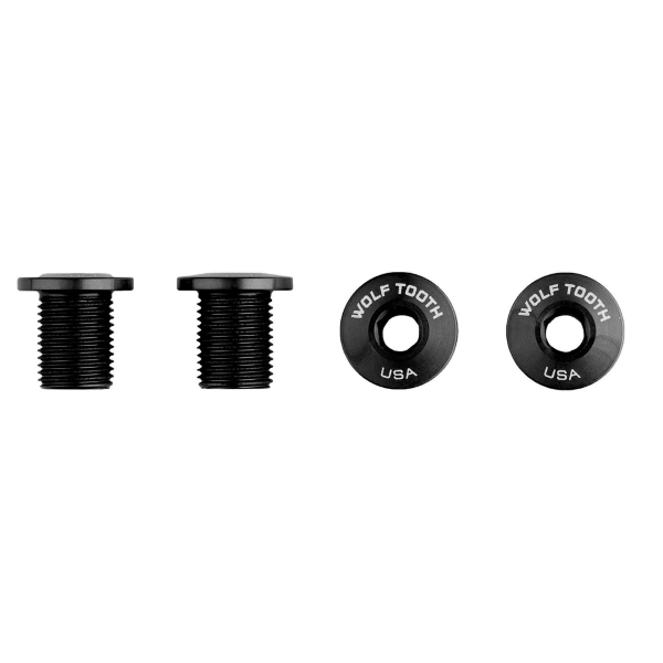Wolf Tooth Kit Viti Corone 4pz 10mm M8x0,75mm Nero