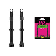 DR.BIKE Valvole Tubeless 60mm Filettata in Alluminio Nero