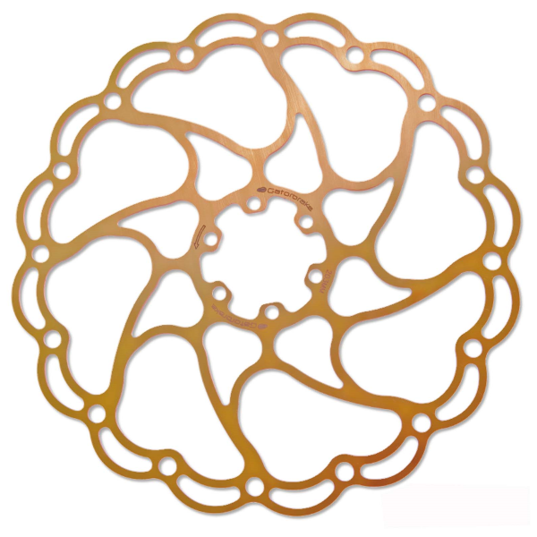 Alligator Disco Aries 6 fori - 180mm Oro ( rivestito TI-N)