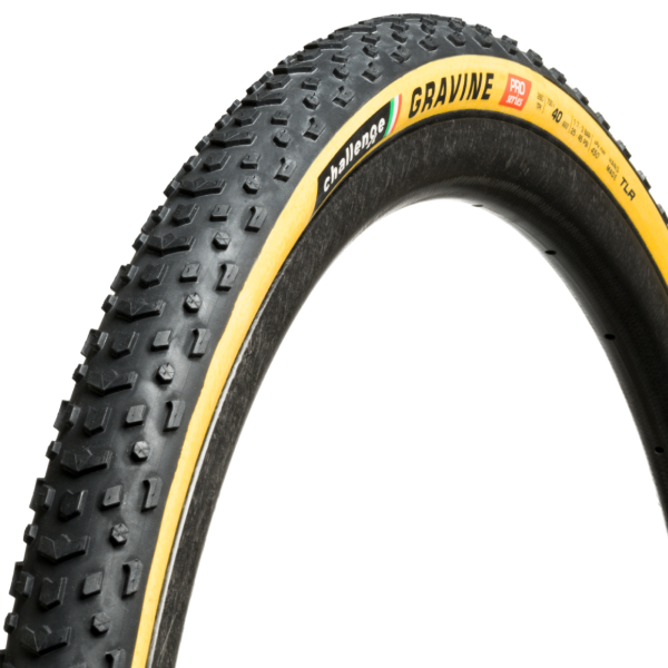 Challenge Copertone Tubeless Ready Handmade Gravine Pro 700x40 Smartplus 260tpi Supepolyester TLR Nero/Para