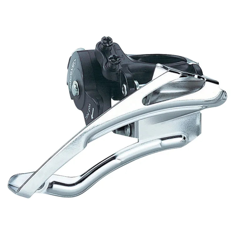 Microshift Deragliatore MTB 3x8V in Alluminio/Acciaio con Attacco a Fascetta