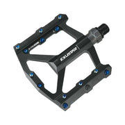 Exustar Pedali E-PB557 Attacco FLAT in Alluminio Nero in CR-Mo 113x105mm